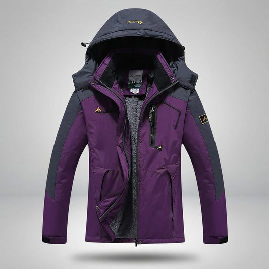 Veste imperméable femme randonnée pourpre / M