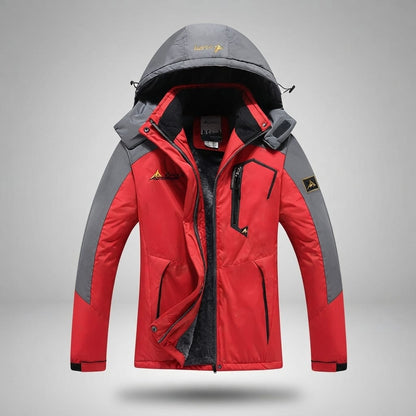 Veste imperméable femme randonnée rouge / M