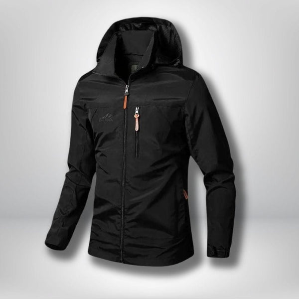Veste Homme Imperméable Coupe-Vent Léger Avec Capuche – WINKEEY 2-en-1 Manteau Pluie Randonnée, Camping, Pêche, Ultra-Déperlant
