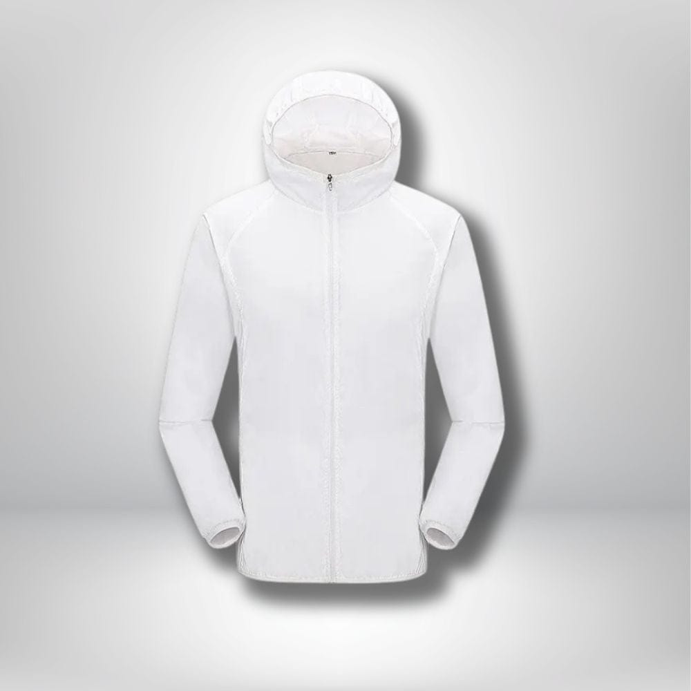 Veste impermeable randonnée 4XL / Unisex Blanc