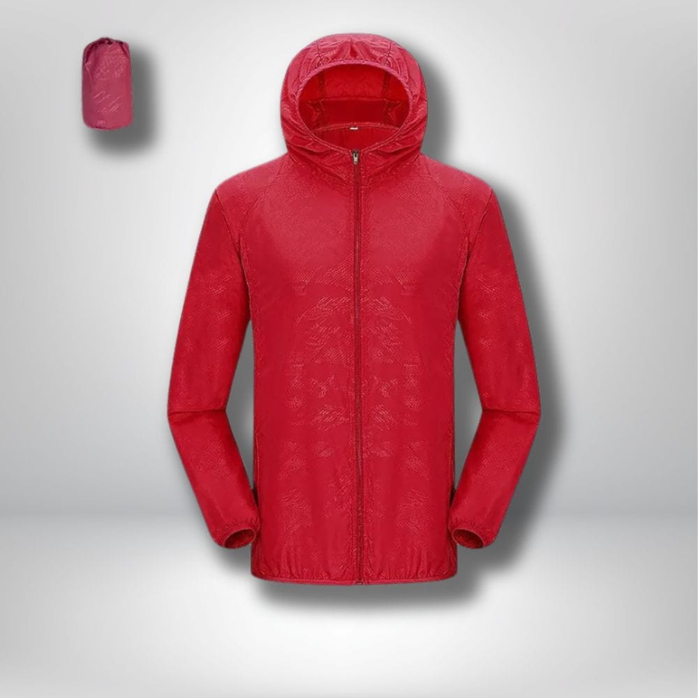 Veste impermeable randonnée 4XL / Unisex Rouge