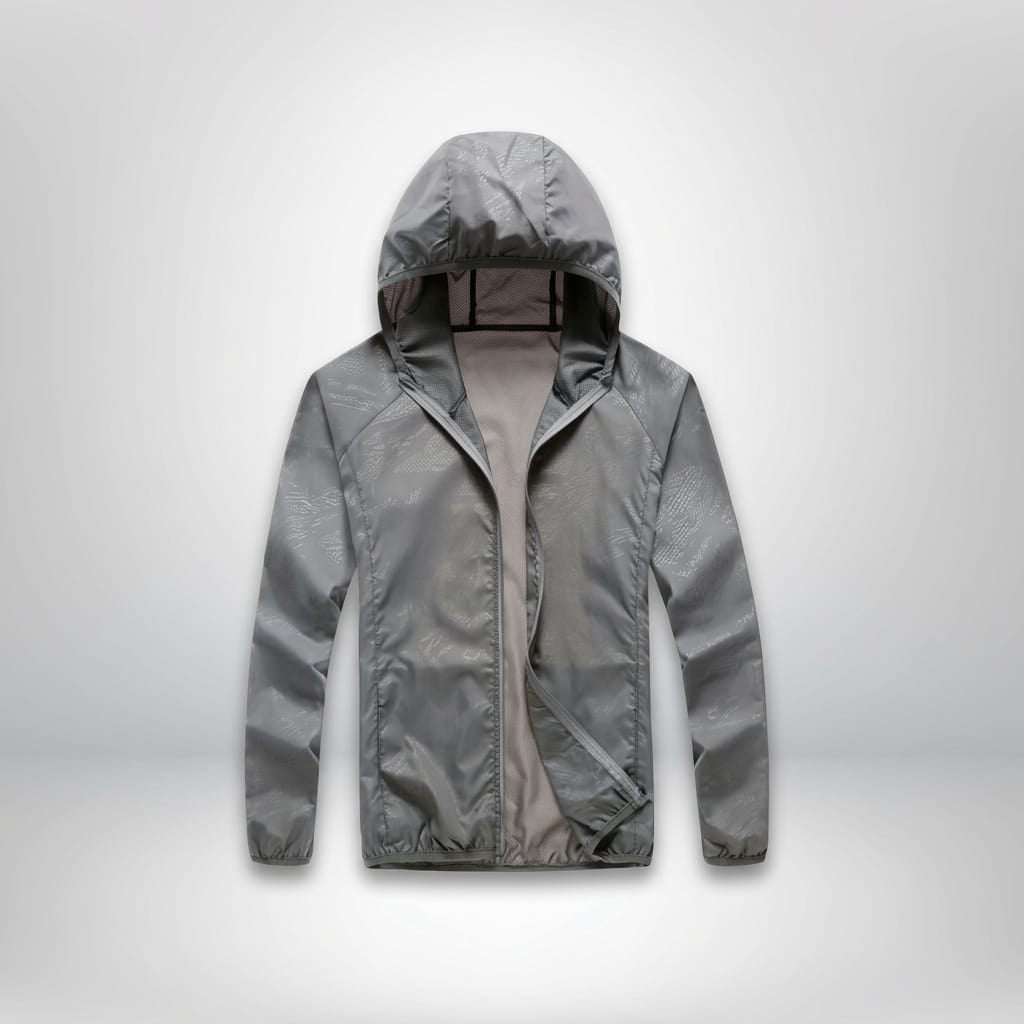 Veste pluie randonnée Unisex-Gris / S