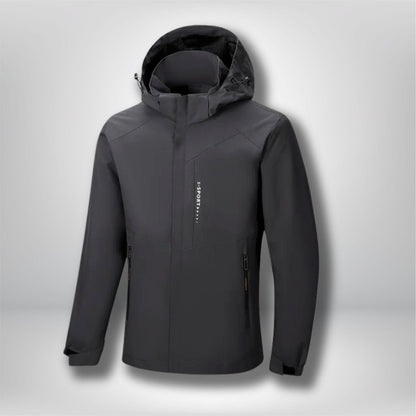 veste randonnée 3 en 1 homme Gris foncé / M