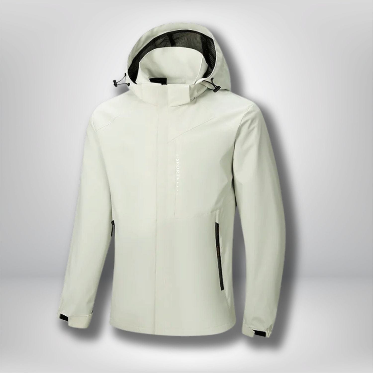 veste randonnée 3 en 1 homme Ivoire / M