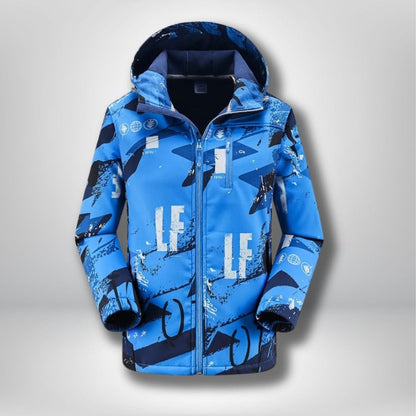 veste randonnee chaude et impermeable femme BLEU / L