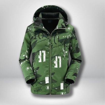 veste randonnee chaude et impermeable femme VERT MILITAIRE / L