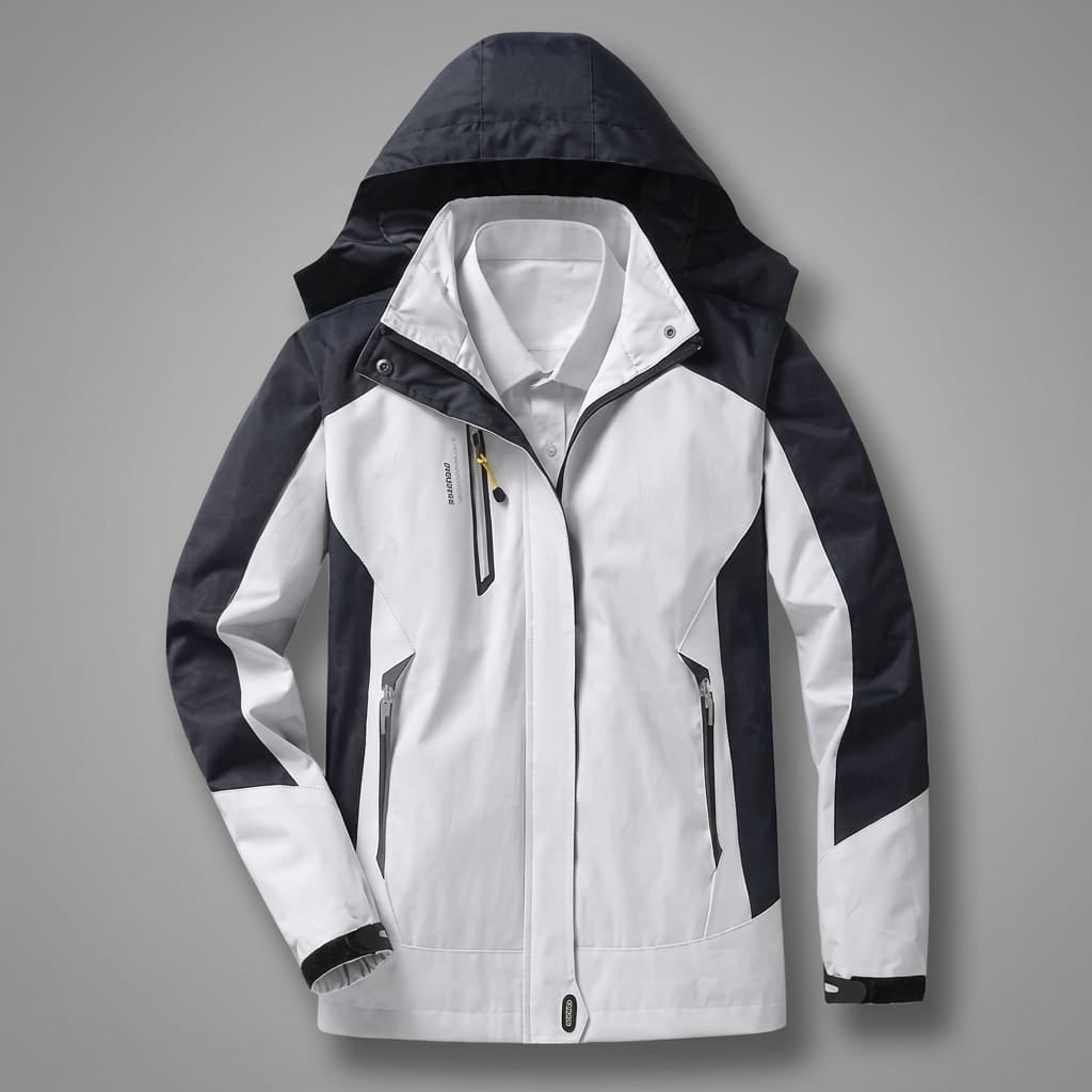 veste randonnée femme imperméable et respirante Beige / M