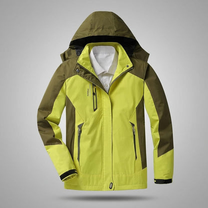 veste randonnée femme imperméable et respirante Jaune / M