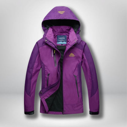 veste randonnée femme imperméable et respirante Pourpre / M