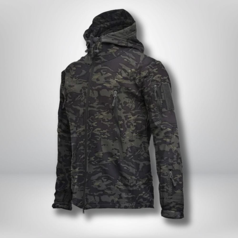 Veste randonnée | Hiver  Noir camouflage / S