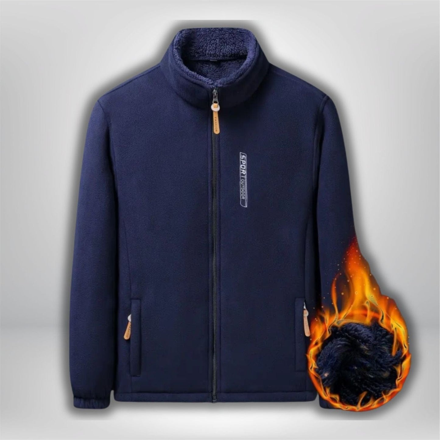 veste randonnee homme polaire | HikingHavens® Bleu foncé / XL  40-50KG