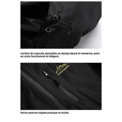 Veste randonnée Imperméable respirante homme