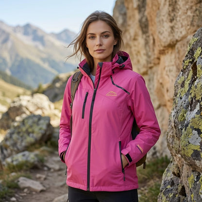 Veste softshell femme randonnée Rose Rouge / M